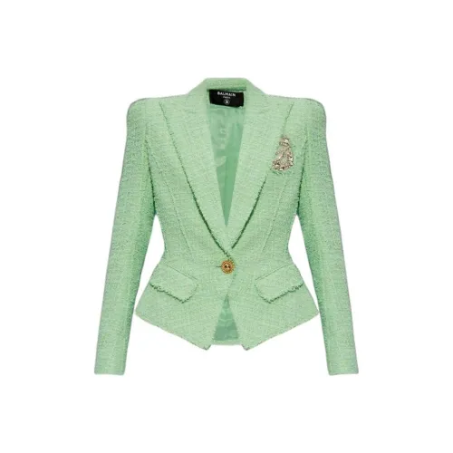BALMAIN Зеленый Женские Офисные Костюмы