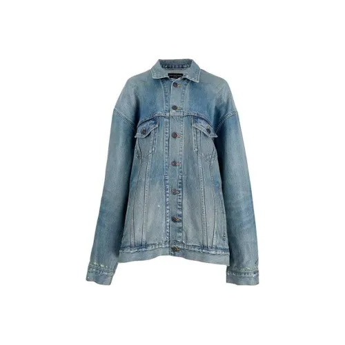 Balenciaga SS23 Denim Jacket Women's Blue Баленсиага SS23 Деним Куртка Женская Синяя