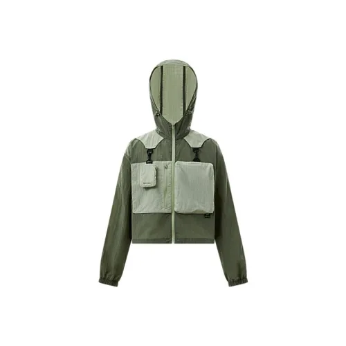 BOSIDENG Кемпинг Оливково-серый Зеленый 401L Женская одежда с защитой от солнца