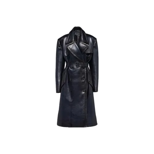 PRADA FW22 Тренчкот Женский Синий