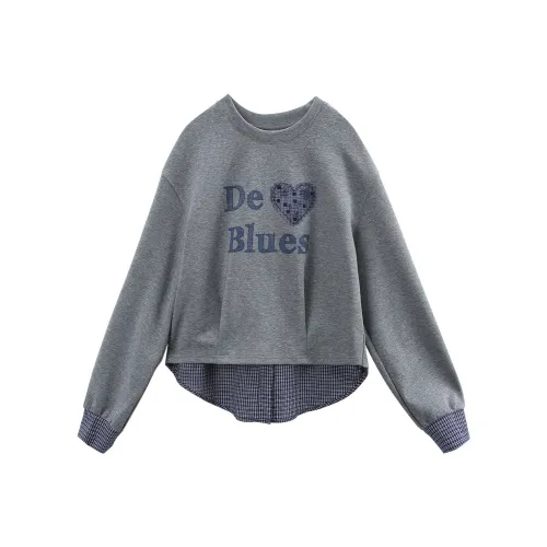 A paradise for awakening Свитшот Женский Серый