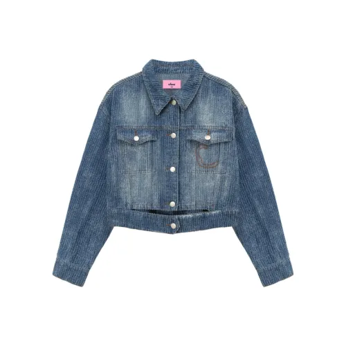 CHUU Cropped Jacket Женская Джинсовый Синий