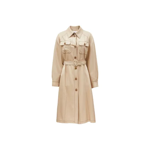 Only C12 Солод Пиво Песочный Женское Короткое Пальто