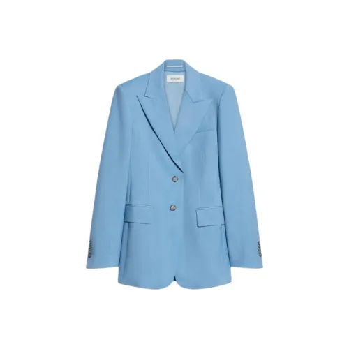 СпортМа FW24 Бизнес Костюм Пальто Женское Небесно-Синий