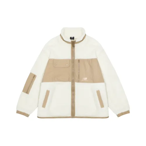 New Balance Слоновая кость Женские Бархатные Куртки