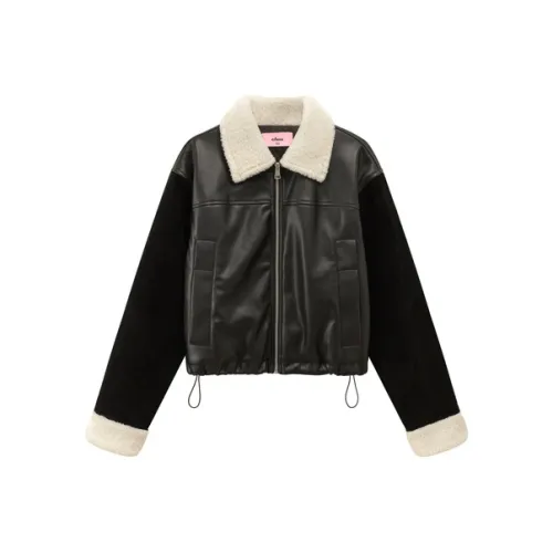 CHUU Cropped Coat Women's Black CHUU Укороченное пальто женское черное