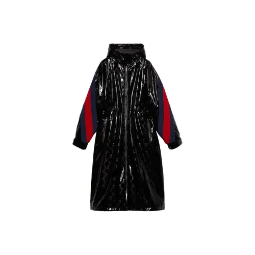 GUCCI Double G SS24 Trench Coat Women's Black
