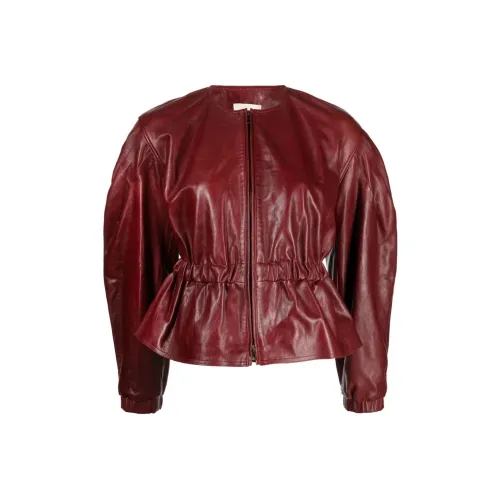 Ulla Johnson Румяный Женские Кожаные Куртки