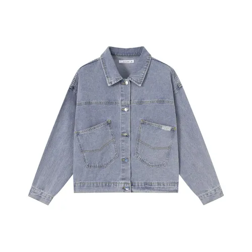 JEANSWEST Светло-синие Женские Джинсовые Куртки