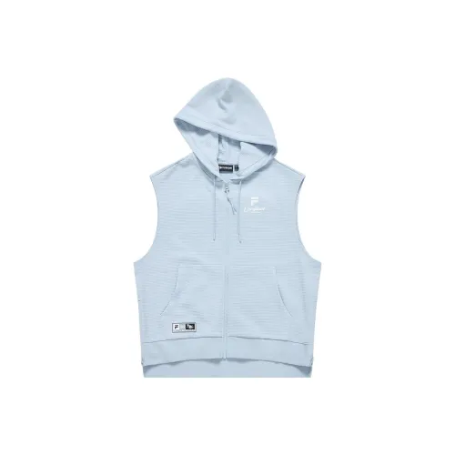 FILA FUSION Baseball серия Жилет Женские Светло-белый Синий