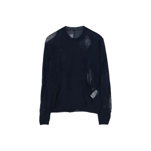 Yohji Yamamoto Femme SS25 Трикотаж Женский Морской Синий