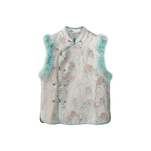 JK&JS Нефритовый белый Женские Жилеты