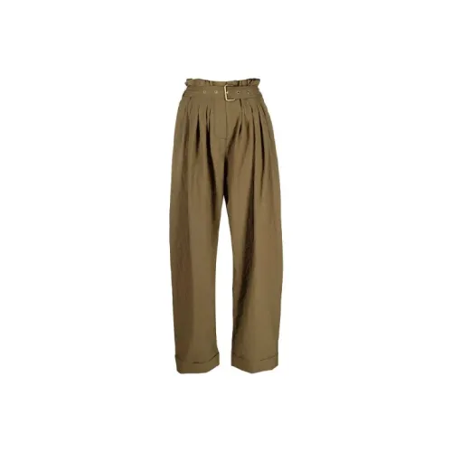 BALMAIN Зеленые Женские Повседневные Брюки