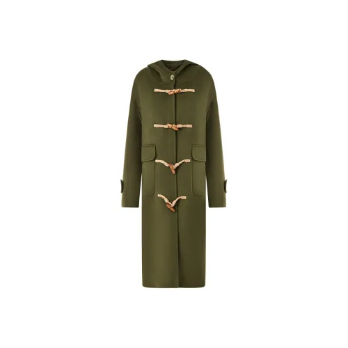 Katie Ermilio Зеленое Женское Пальто