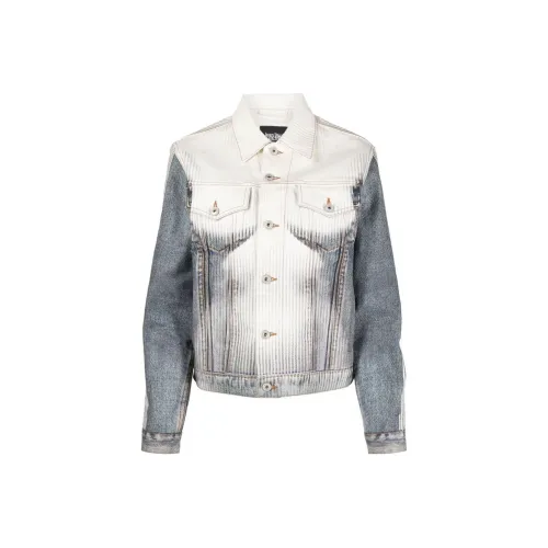 YProject x Jean Paul Gaultier Denim Jacket Женская Синий и Белый