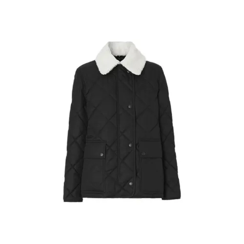 Burberry Хлопковый пуховик женский черный
