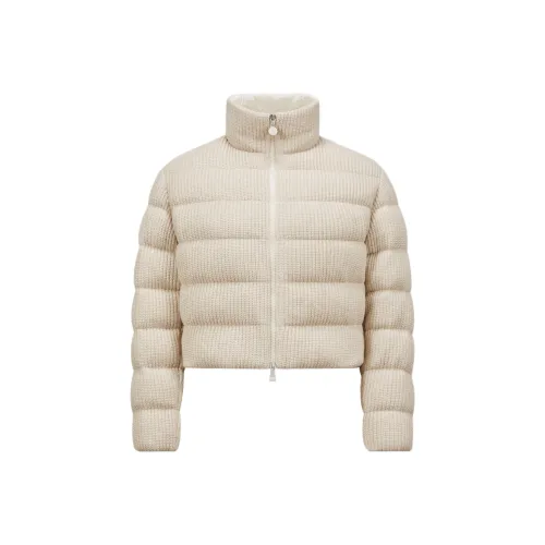 Moncler Светло-бежевые Женские Пуховики