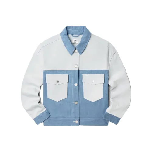 Lee совместный бренд модель Деним Куртка Женская Светло-синяя