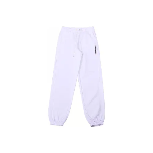 Конверс Белые Женские Вязаные Спортивные Брюки