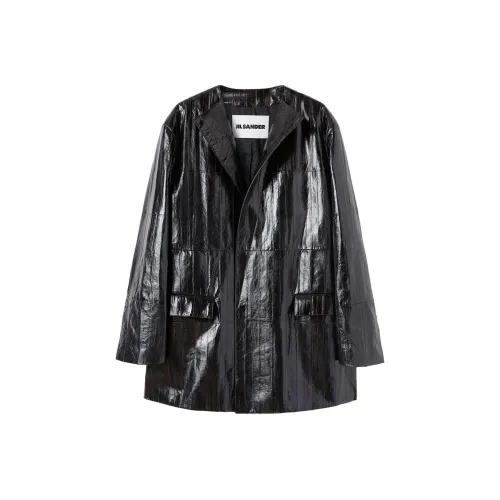 JIL SANDER Черные Женские Кожаные Куртки
