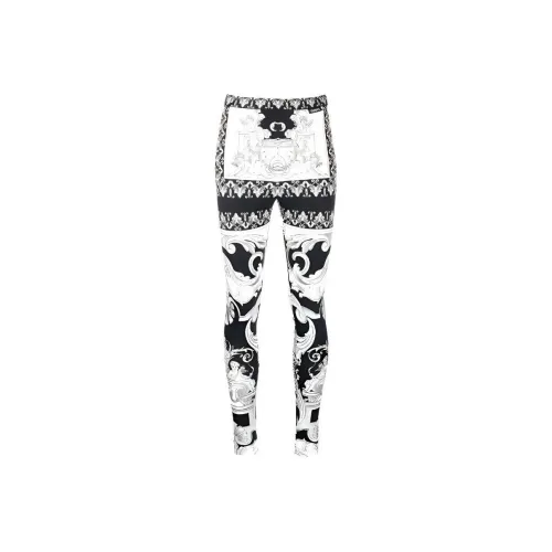 VERSACE FW22 Leggings Женские Black White