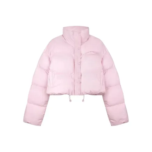 IDLE SOUL Хлопковый пуховик женский розовый