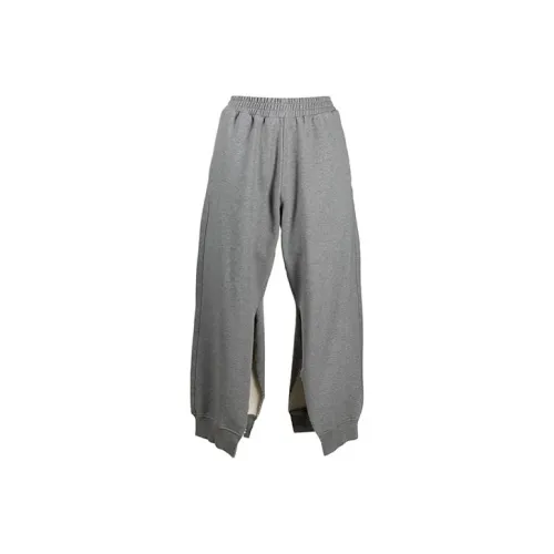 MM6 Maison Margiela совместный бренд FW21 Вязаные спортивные брюки женские серые