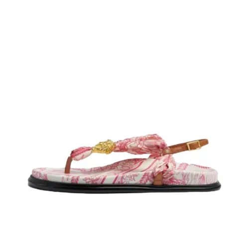 VERSACE Barocco One Ремень Сандалии Женские Розовый