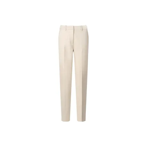 WEEKEND MaxMara Экрю Женские Повседневные Брюки