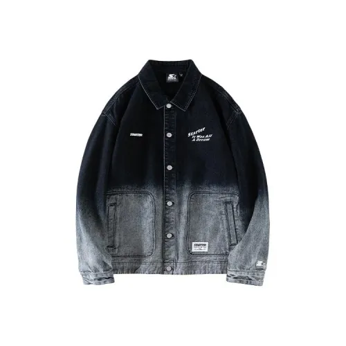 STARTER Denim Jacket Unisex Denim Gray