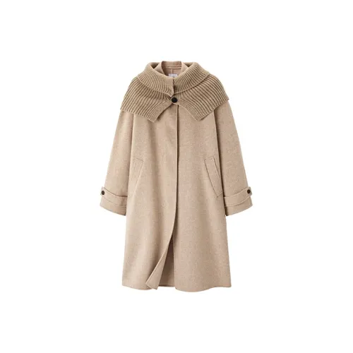 PEACEBIRD Верблюжий Женское Пальто