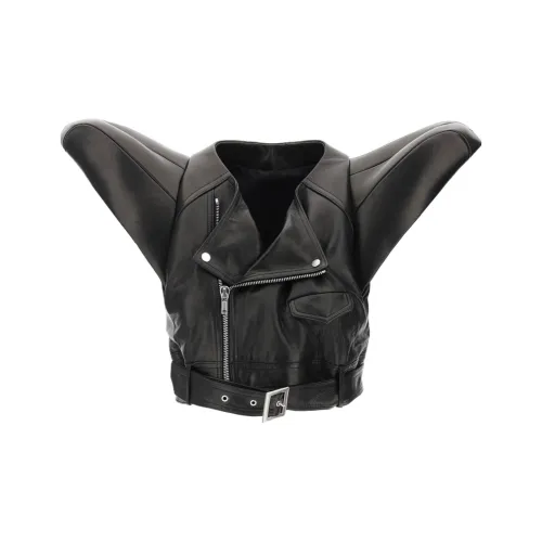 RICK OWENS Черные Женские Кожаные Куртки