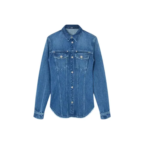 VERSACE Denim Jacket Women's Blue
