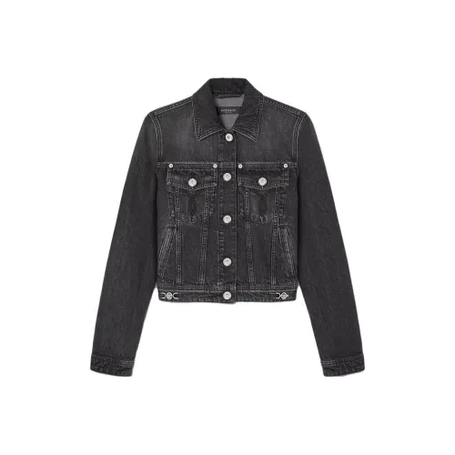 VERSACE Черные Женские Джинсовые Куртки