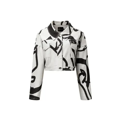 MINNANHUI Джинсовая куртка Женская Многоцветная