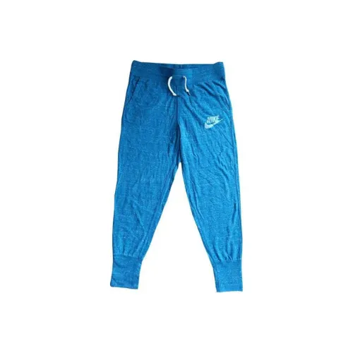 NIKE Синие Женские Повседневные Брюки
