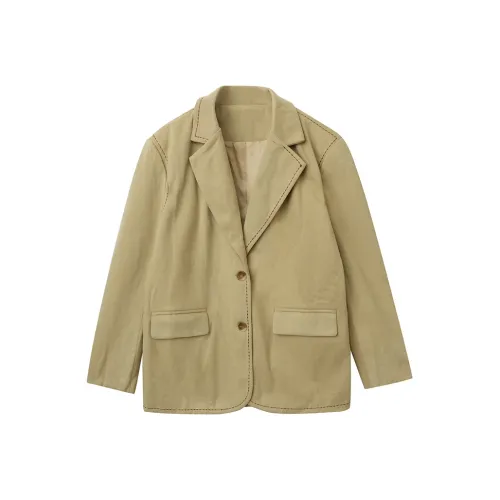 OURUOKE Cropped Jacket Женская Earth Желтый