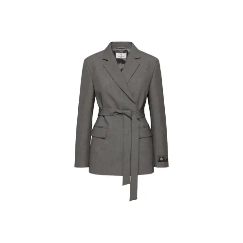 ARITZIA BABATON Innovate Blazer Бизнес Костюм Женские Heather Уголь Фиби женнан Уголь