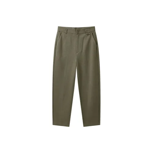Yu Qianwen Повседневные брюки Женские Оливково-зеленый