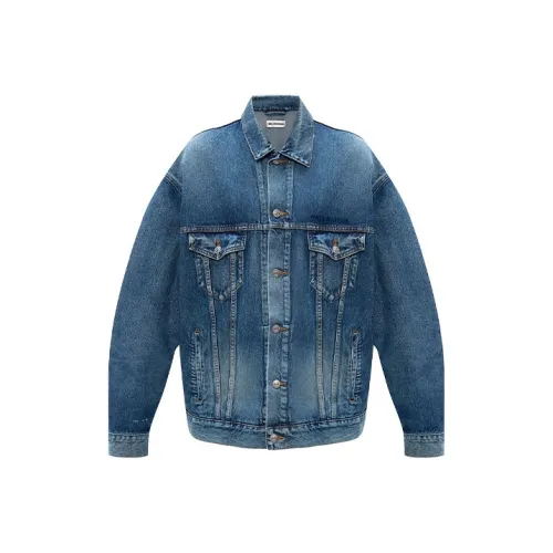 BALENCIAGA Синие Женские Джинсовые Куртки