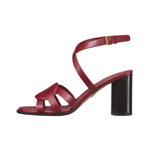 DIOR D Club One Strap Sandals 8 cm Women's Red DIOR D Club One Ремешок Сандалии 8 см Женские Красные