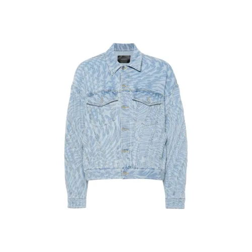 Mugler Denim Jacket Women's Blue Mugler Деним Куртка Женская Синяя