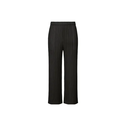 Homme Plissé Issey Miyake Черные Женские Повседневные Брюки