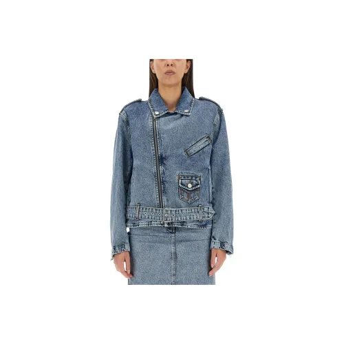MOSCHINO Синие Женские Джинсовые Куртки