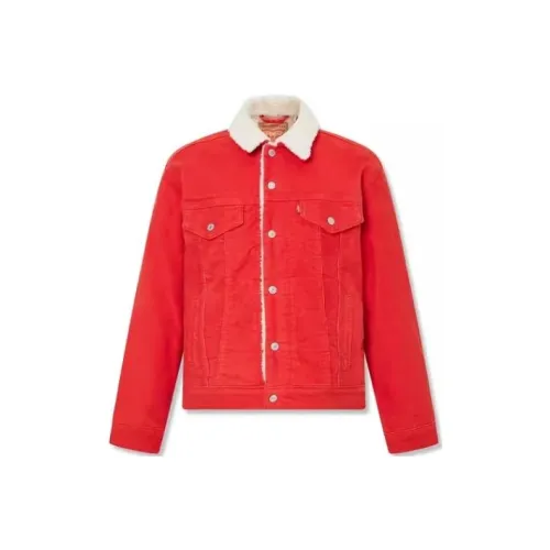 Levis Красный Женские Объёмные Куртки (Пуфы)