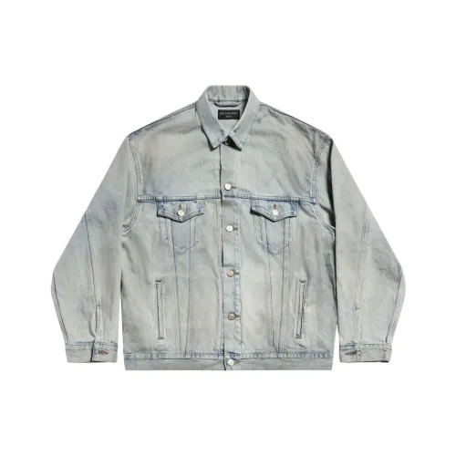 Balenciaga Denim Jacket Regular Fit Women's Light Blue Баленсиага Деним Куртка Стандартный крой Женский Светло-Синий
