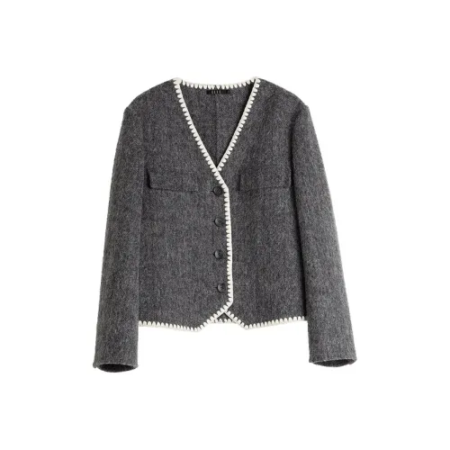 Elle Средне-серое Женское Пальто