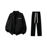 Комплект одежды (Черная куртка + Черные повседневные штаны)