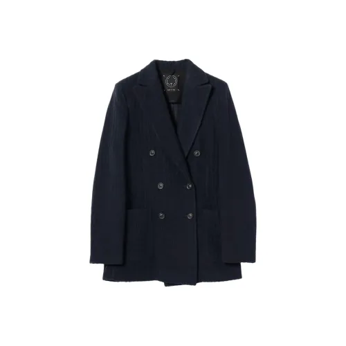 BEAMS EFFE T Куртка Бизнес Костюм Женская Морской Синий