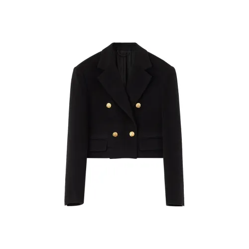 NancyCavally Cropped Coat Women's Black